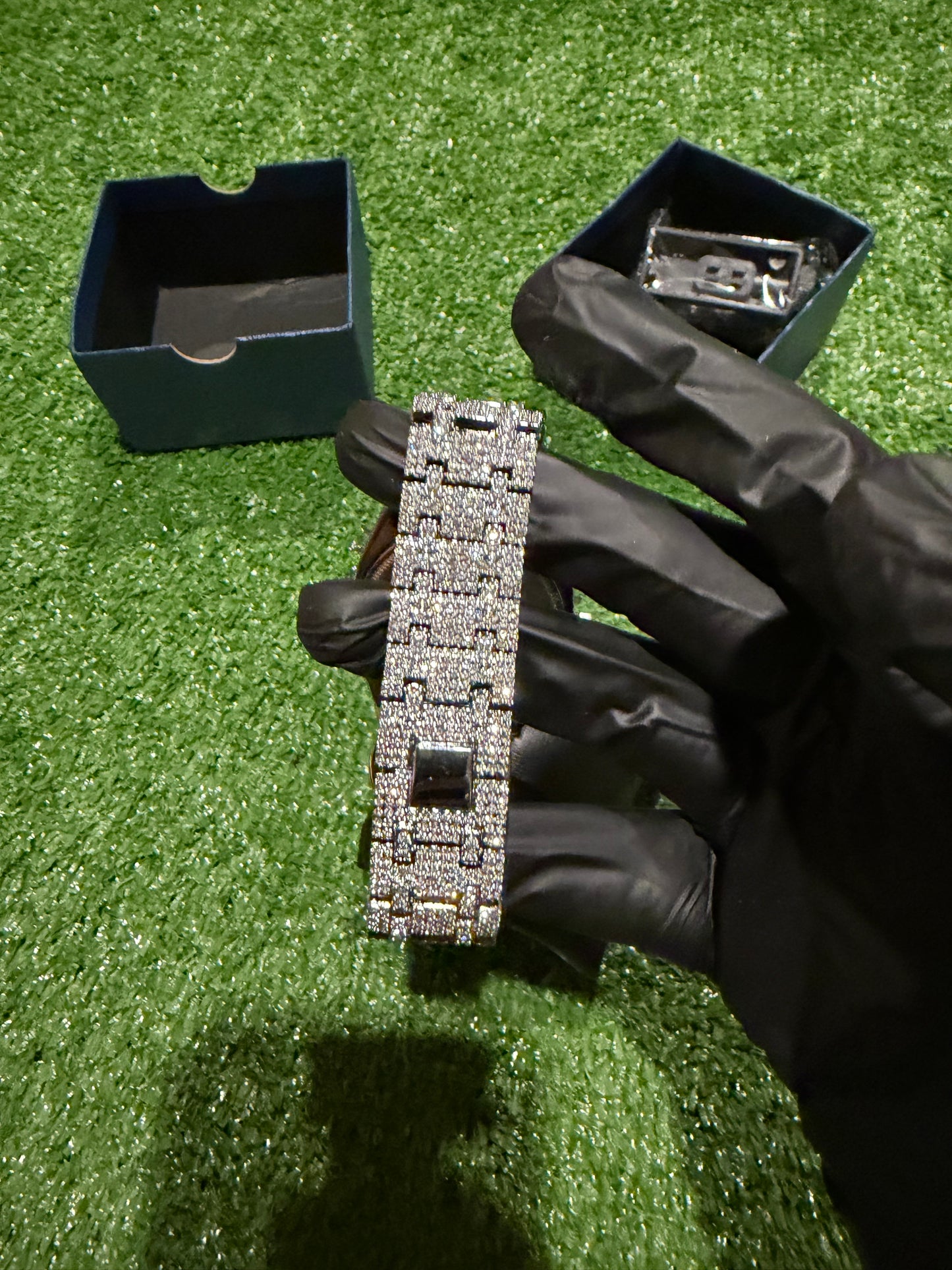 Iced Out AP Style Watch